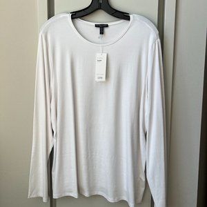COPY - NWT * Eileen Fisher Long Sleeve Tee * Bright White * Size 2X